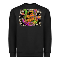 Black halloween horseshoe Heavyweight Sweatshirt - JahusDesignShop