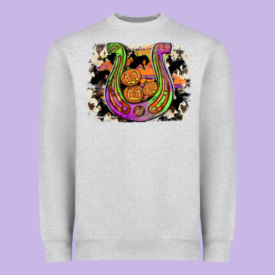 Halloween Horseshoe Heavyweight Sweatshirt Designed By Jahusdesignshop