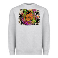Heather Grey halloween horseshoe Heavyweight Sweatshirt - JahusDesignShop