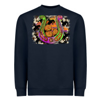 Navy halloween horseshoe Heavyweight Sweatshirt - JahusDesignShop