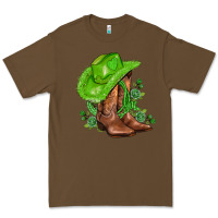Cacao green  cowgirl and roses Premium Tee - AdoDesignShop