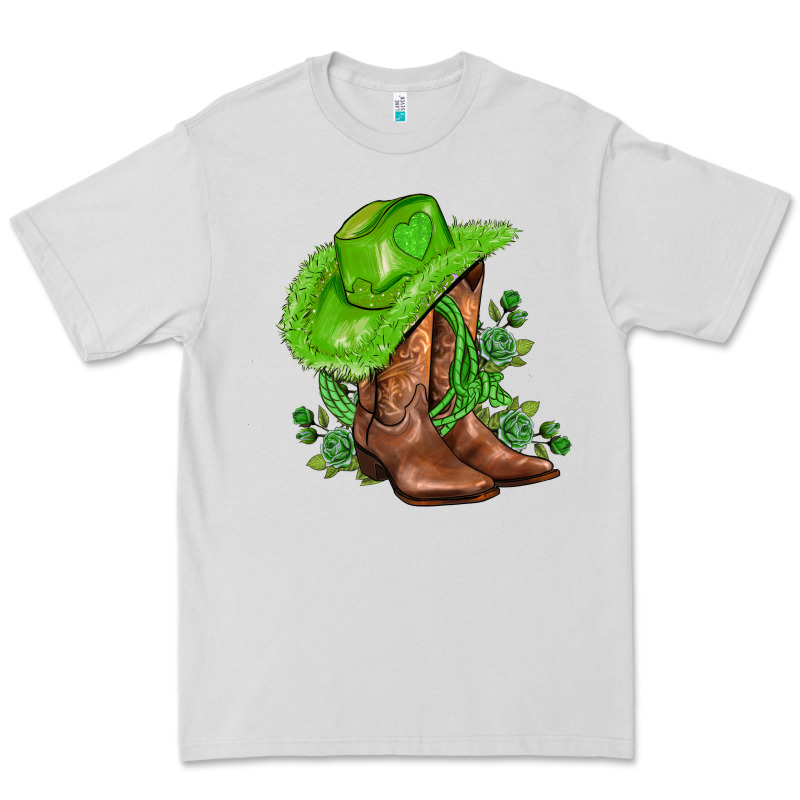Green  Cowgirl And Roses Premium Tee by AdoDesignShop | Teevron