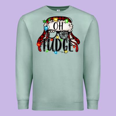 Oh Fudge Christmas Story Premium Sweatshirt Designed By Jasminsmagicworld