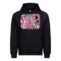 Black i wear pink for my sister Urban Hoodie - CowGirlArtShop