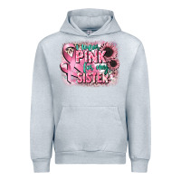 Heather Grey i wear pink for my sister Urban Hoodie - CowGirlArtShop