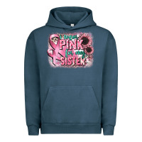 Pigment Midnight Navy i wear pink for my sister Urban Hoodie - CowGirlArtShop