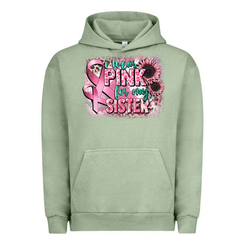 I Wear Pink For My Sister Urban Hoodie by CowGirlArtShop | Teevron