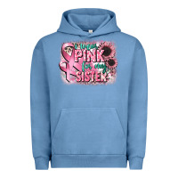 Pigment Pebble Blue i wear pink for my sister Urban Hoodie - CowGirlArtShop