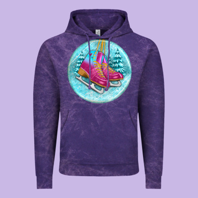Ice Skate Christmas Ornament Vintage Hoodie Designed By Bundleandbundleshop