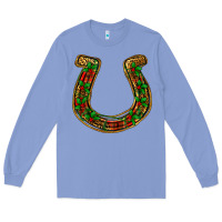 Colony Blue Christmas Horseshoe Long Sleeve Tee - Jasminsmagicworld