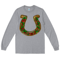 Heather Grey Christmas Horseshoe Long Sleeve Tee - Jasminsmagicworld