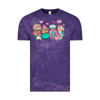 Cloud Purple valentines day gnomes coffee cups Vintage Tee - Jasminsmagicworld