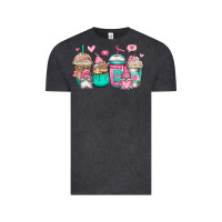 Vintage Black valentines day gnomes coffee cups Vintage Tee - Jasminsmagicworld