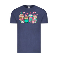 Vintage Denim valentines day gnomes coffee cups Vintage Tee - Jasminsmagicworld