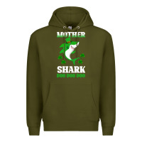 Army Green Mother Shark Doo Doo Doo Premium Hoodie - Bettercallsaul
