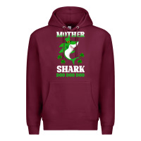 Burgundy Mother Shark Doo Doo Doo Premium Hoodie - Bettercallsaul