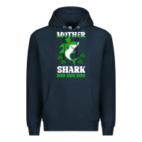 Navy Mother Shark Doo Doo Doo Premium Hoodie - Bettercallsaul