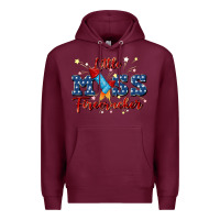 Burgundy little miss firecracker Premium Hoodie - JahusDesignShop