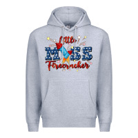 Heather Grey little miss firecracker Premium Hoodie - JahusDesignShop