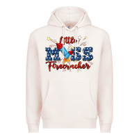 Pale Pink little miss firecracker Premium Hoodie - JahusDesignShop
