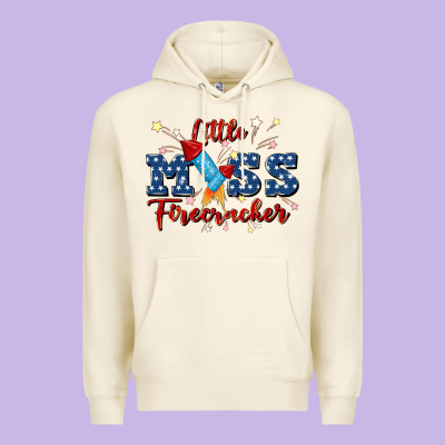 Little Miss Firecracker Premium Hoodie Designed By Jahusdesignshop