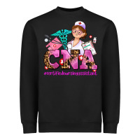 Black cna certified nursing assistant Heavyweight Sweatshirt - AdoDesignShop