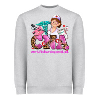Heather Grey cna certified nursing assistant Heavyweight Sweatshirt - AdoDesignShop