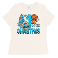 Bone 1st christmas gingerbread boy Ladies Tee - Zillion Design Studio