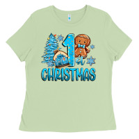 Matcha 1st christmas gingerbread boy Ladies Tee - Zillion Design Studio