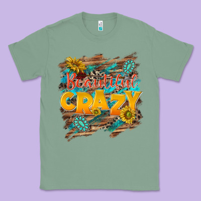 Beautiful Crazy Classic Tee Designed By Nancycooperartshop