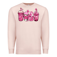 Pale Pink breast cancer coffee Premium Sweatshirt - Jasminsmagicworld