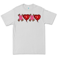 Dove Grey valentine's day xoxo heart balloon Premium Tee - RanaPortraitStore