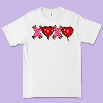 Valentine's Day Xoxo Heart Balloon Premium Tee Designed By Ranaportraitstore