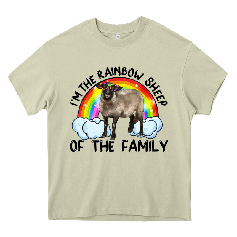 I'm The Rainbow Sheep Of The Family Suffolk Sheep Black Face Sheep Heavy Core Tee by Artiststas | Teevron