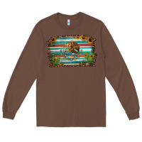 Chestnut cactus turquoise serape leopard mexican flag Long Sleeve Tee - Jasminsmagicworld