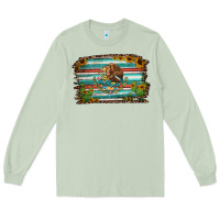 Matcha cactus turquoise serape leopard mexican flag Long Sleeve Tee - Jasminsmagicworld