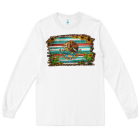 White cactus turquoise serape leopard mexican flag Long Sleeve Tee - Jasminsmagicworld