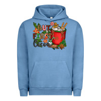 Pigment Pebble Blue but first cocoa Urban Hoodie - CowGirlArtShop