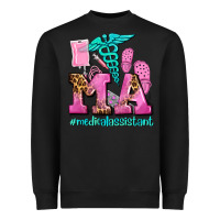 Black m a medical assistant Heavyweight Sweatshirt - AdoDesignShop