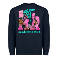 Navy m a medical assistant Heavyweight Sweatshirt - AdoDesignShop
