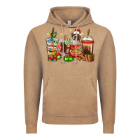 Vintage Coffee Christmas coffee cups with Saint Bernard Vintage Hoodie - RanaPortraitStore