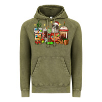Vintage Olive Christmas coffee cups with Saint Bernard Vintage Hoodie - RanaPortraitStore