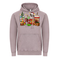 Vintage Zinc Christmas coffee cups with Saint Bernard Vintage Hoodie - RanaPortraitStore