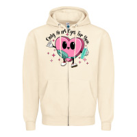 Sandshell only heart eyes for you Zipper Hoodie - MaliasSmallBusiness