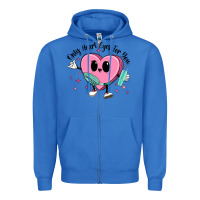 True Royal only heart eyes for you Zipper Hoodie - MaliasSmallBusiness