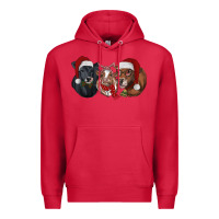 Cardinal christmas heifers Premium Hoodie - RanaPortraitStore