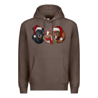 Coffee christmas heifers Premium Hoodie - RanaPortraitStore