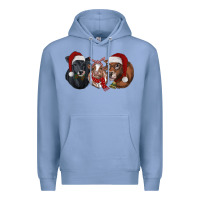 Colony Blue christmas heifers Premium Hoodie - RanaPortraitStore