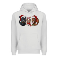 Dove Grey christmas heifers Premium Hoodie - RanaPortraitStore