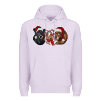 Lilac christmas heifers Premium Hoodie - RanaPortraitStore